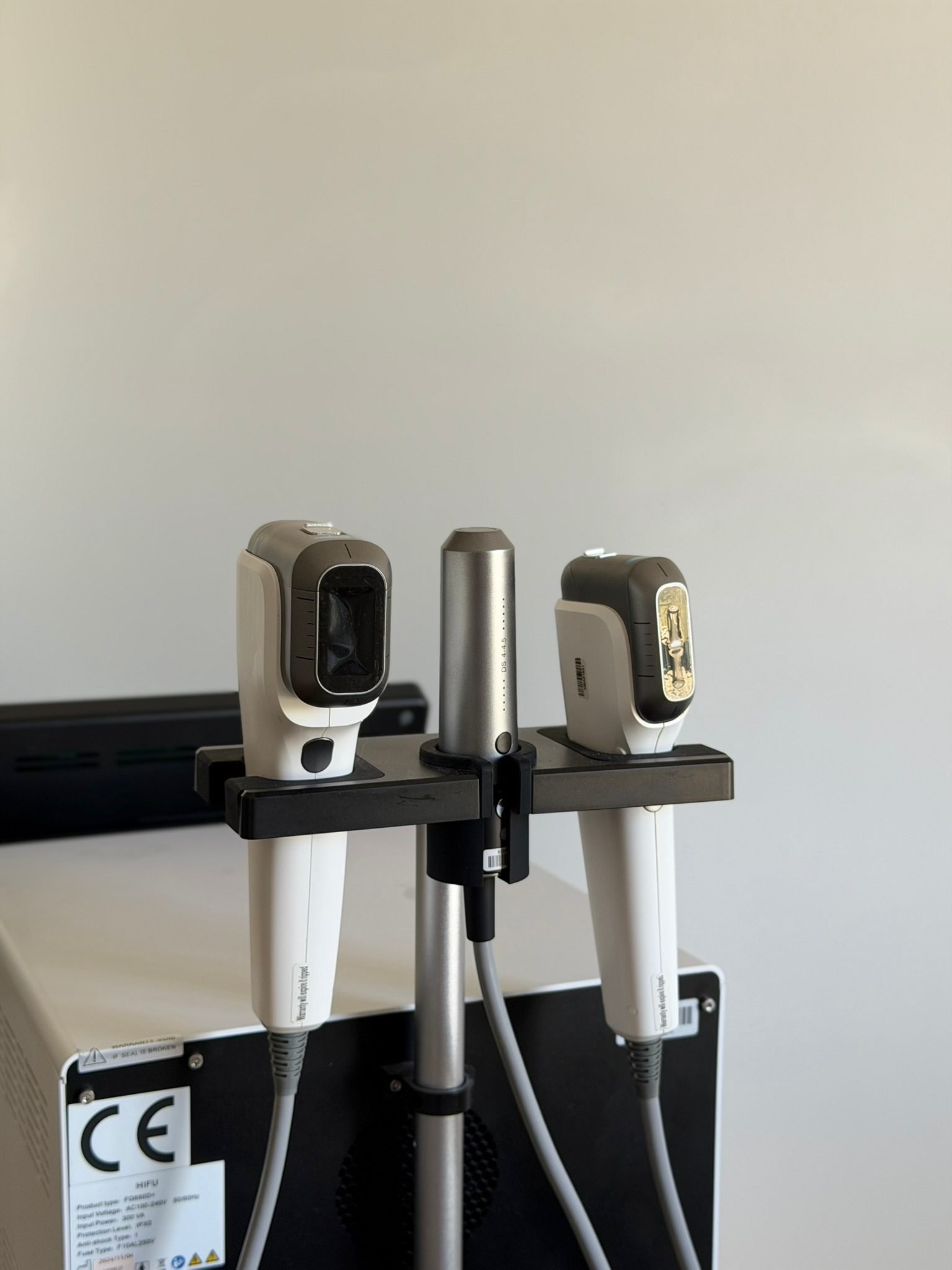 Sondes HIFU professionnelles utilisées chez Jude Aesthetic